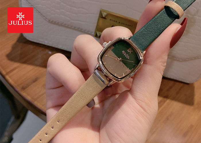 JA-1240D Julius Korean Leather Band (Green)