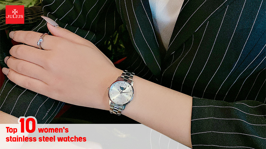 stainless steel watch women