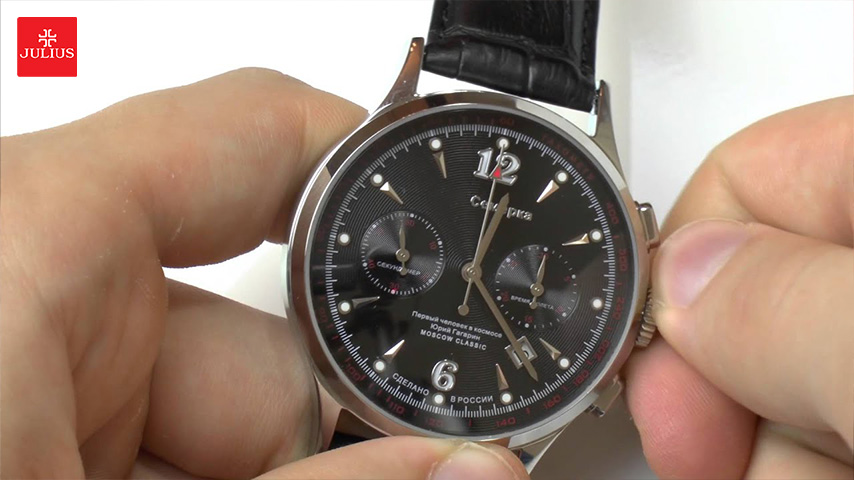 How to adjust the date and time on a simple chronograph watch